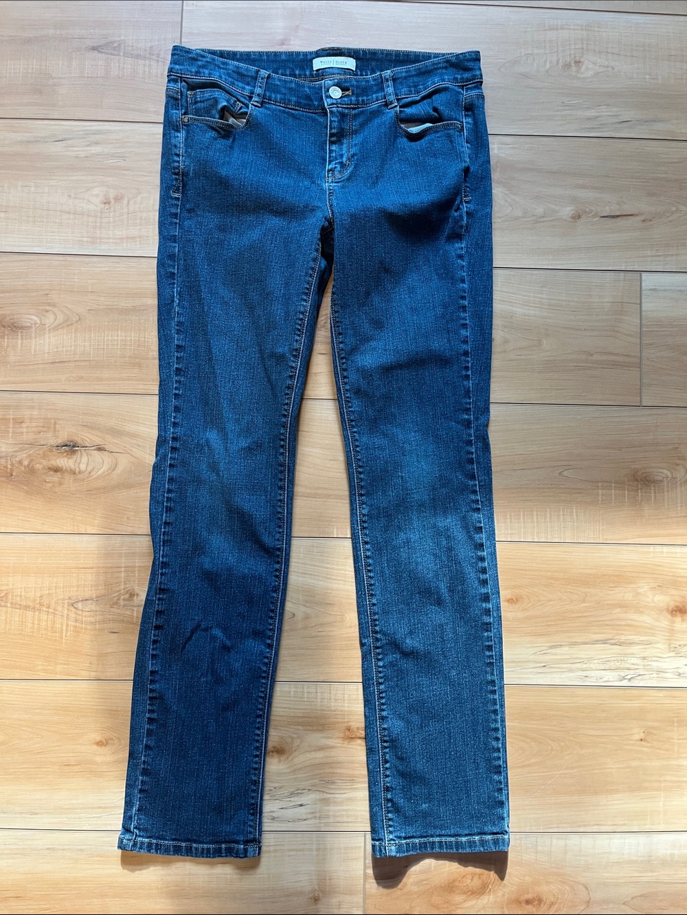 White House Black Market Indigo Straight Leg Jeans